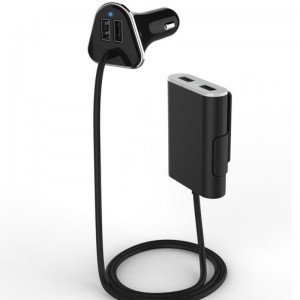 KPS-8501LC Autós töltő külső 4 USB-porttal