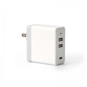 KPS-8406LC Négy USB portos hálózati adapter (levehető váltakozó áramú kábellel)