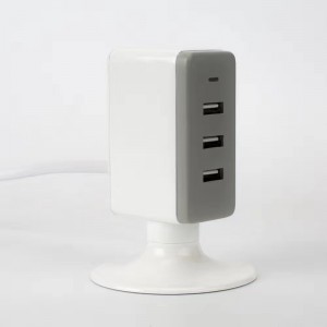 KPS-8404LC 3 USB port kis töltőtorony