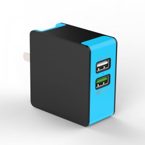 KPS-8034LC 5V4.8A 2USB fali töltő
