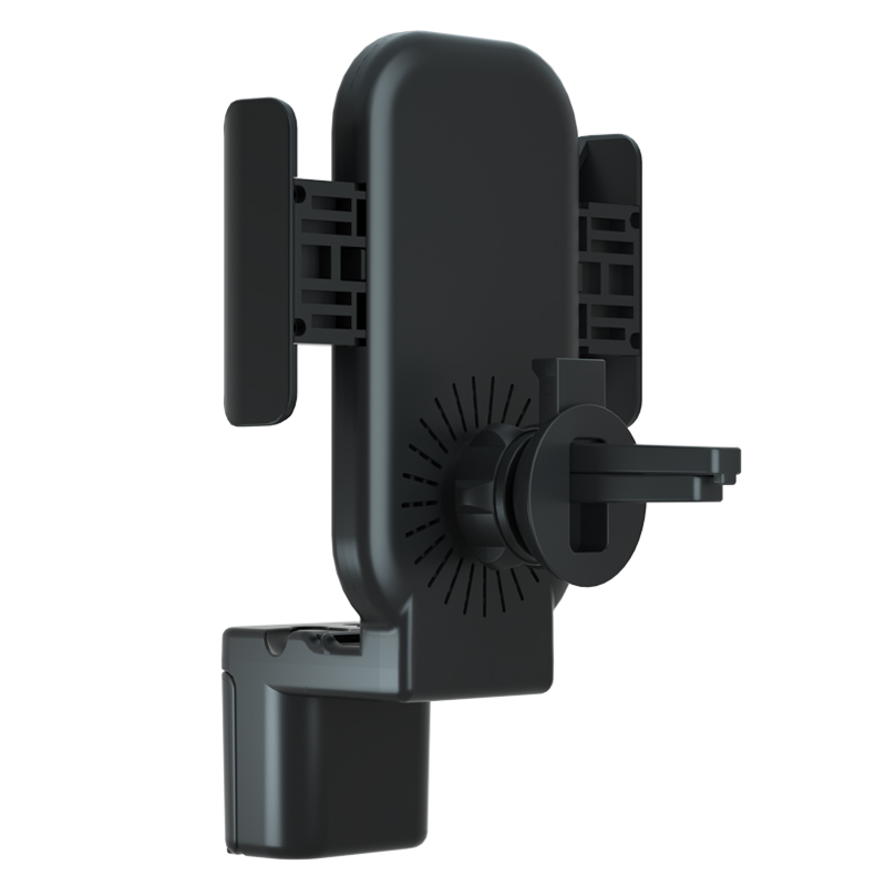 KPS-9304HC QI 10W gyors 3in1 autós tartó vezeték nélküli töltő Iwatch és fülhallgatóhoz